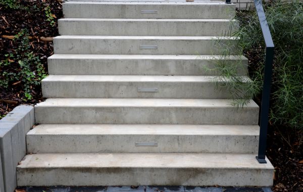 Poured Step Installation in Middletown