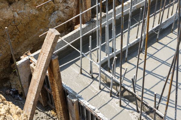 Concrete Footing Pouring in Middletown