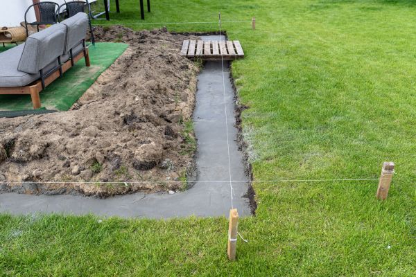 Cement Footer Installation in Middletown