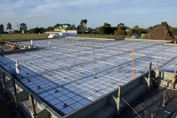 Barn Pad Construction in Middletown