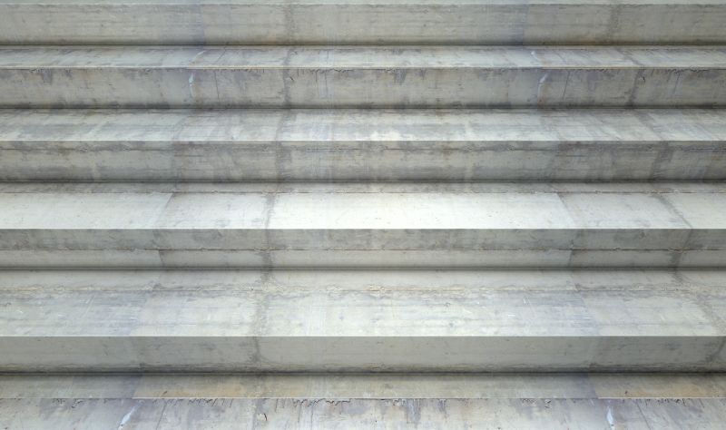 Concrete steps construction